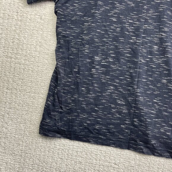 Projek Raw Pocket Tee Logo AOP Shirt Y2K Soft V-neck Men Sz L Navy Blue - Picture 15 of 15